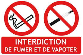 interdiction de fumer et de vapoter