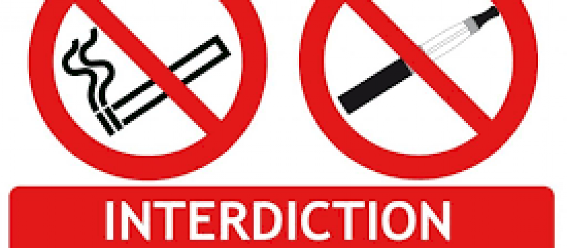 interdiction de fumer et de vapoter